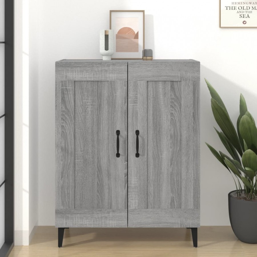 Buffet sonoma gris 69,5x34x90 cm bois d'ingénierie