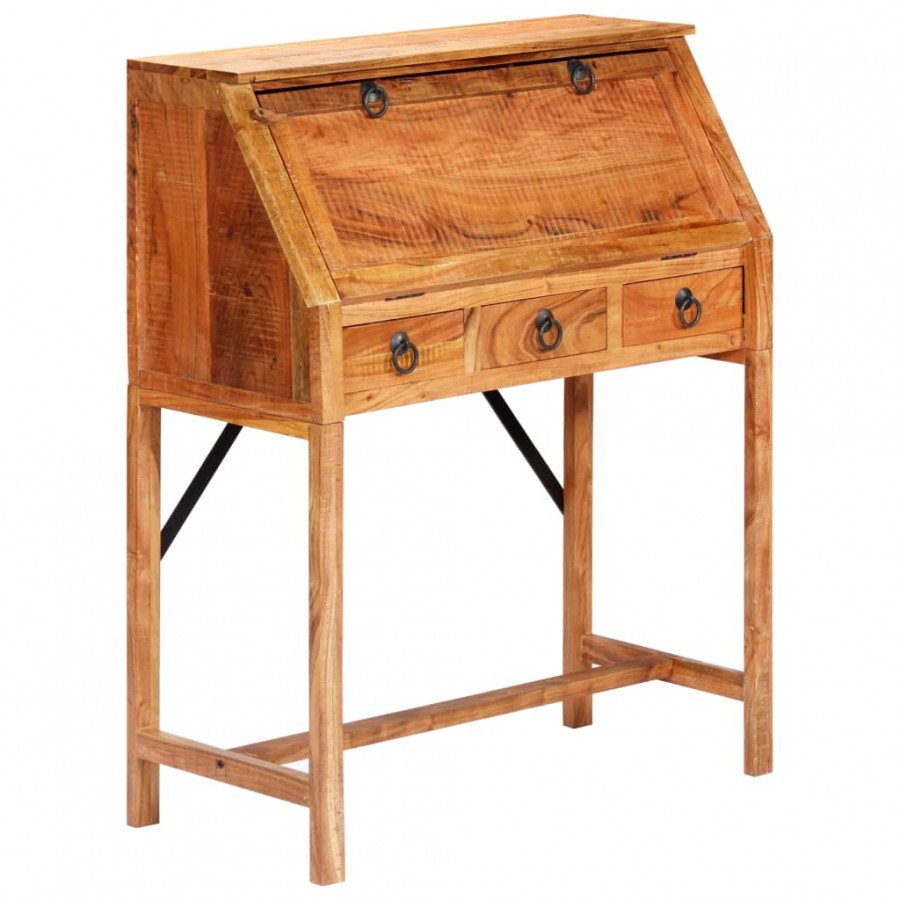 Bureau 90x40x107 cm Bois d'acacia massif