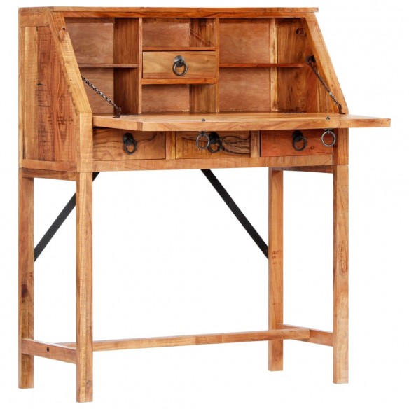 Bureau 90x40x107 cm Bois d'acacia massif