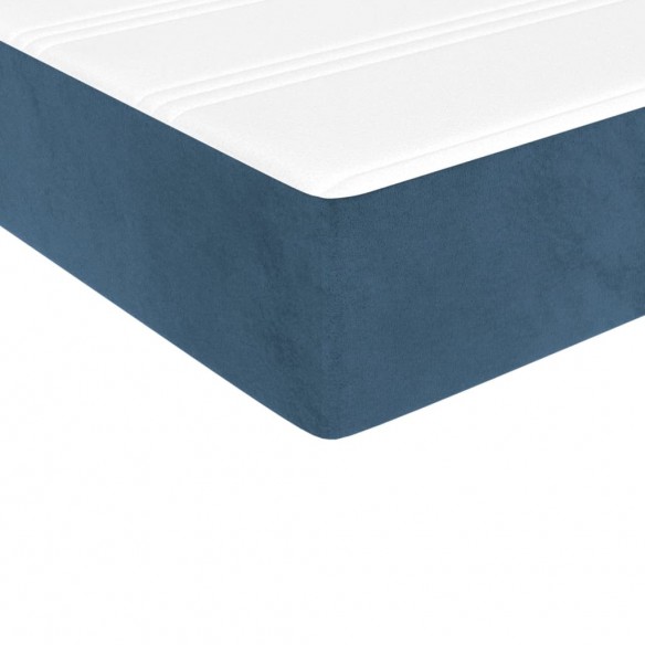 Matelas de lit à ressorts ensachés Bleu foncé 140x190x20 cm