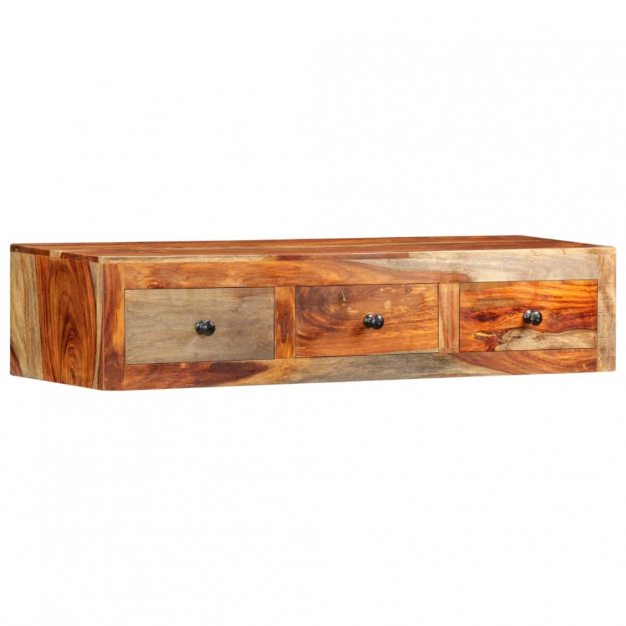 Table console murale 100x25x20 cm Bois massif