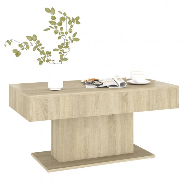 Table basse Chêne sonoma 96x50x45 cm Aggloméré