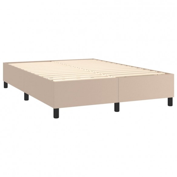 Cadre de lit matelas LED Cappuccino 140x200 cm