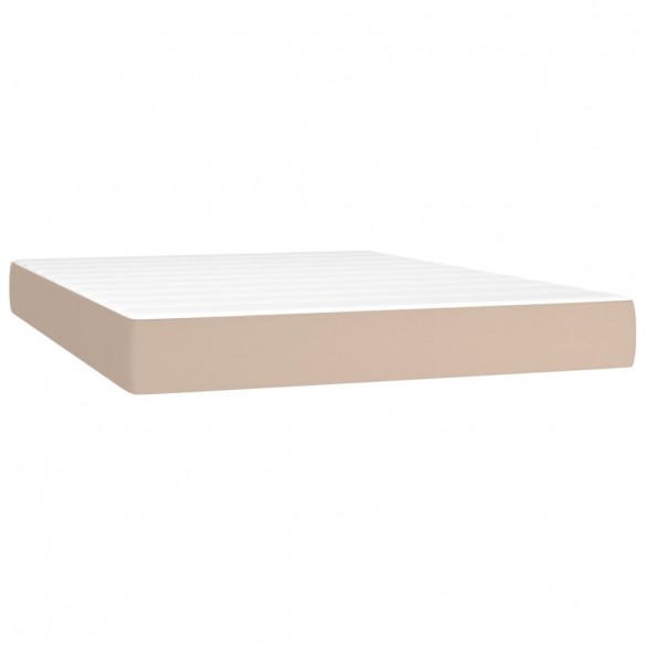 Cadre de lit matelas LED Cappuccino 140x200 cm