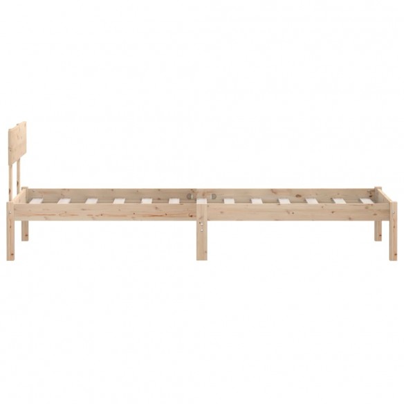 Cadre de lit Bois de pin massif 90x190 cm UK simple