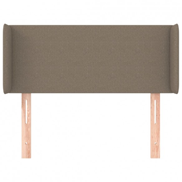 Tête de lit avec oreilles Taupe 83x16x78/88 cm Tissu