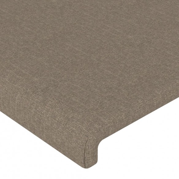 Tête de lit avec oreilles Taupe 83x16x78/88 cm Tissu