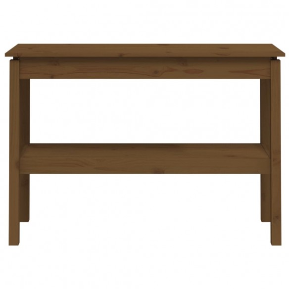 Table console Marron miel 110x40x75 cm Bois de pin solide