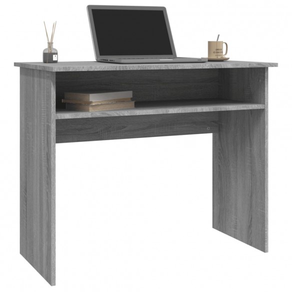 Bureau Sonoma gris 90x50x74 cm Bois d'ingénierie