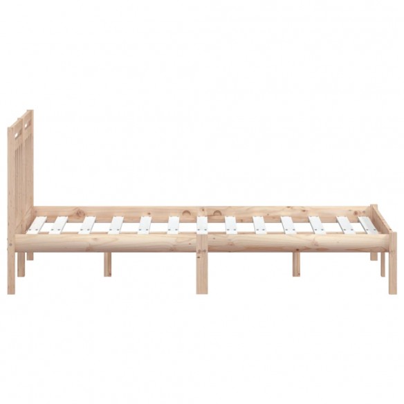 Cadre de lit Bois massif 135x190 cm Double