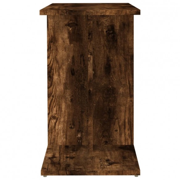 Table d'appoint Chêne fumé 50x30x50 cm Bois d'ingénierie