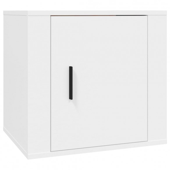 Tables de chevet 2 pcs Blanc 50x39x47 cm