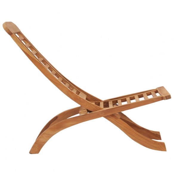 Chaise de jardin pliable 50x90x69 cm Bois de teck massif