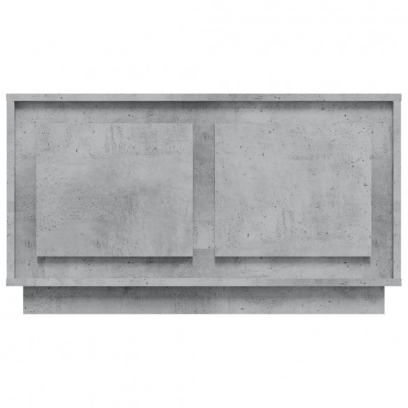 Meuble TV gris béton 80x35x45 cm bois d'ingénierie