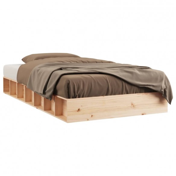 Cadre de lit 75x190 cm Petit simple Bois massif