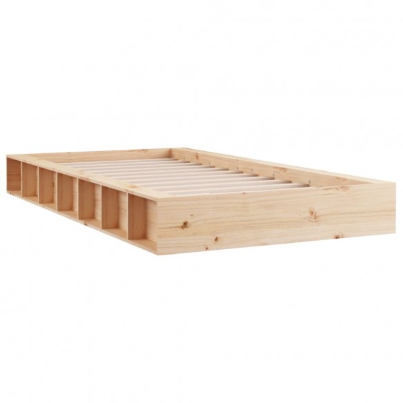 Cadre de lit 75x190 cm Petit simple Bois massif