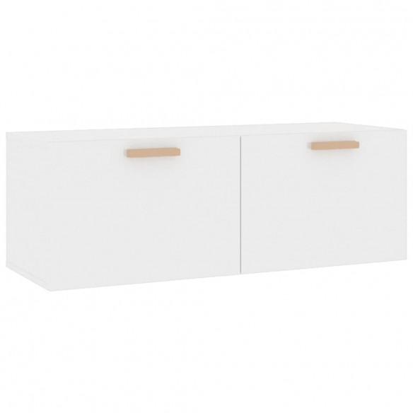 Armoire murale Blanc brillant 100x36,5x35 cm Bois d'ingénierie