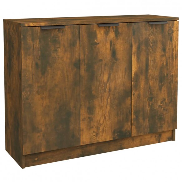 Buffet Chêne fumé 90,5x30x70 cm Bois d'ingénierie