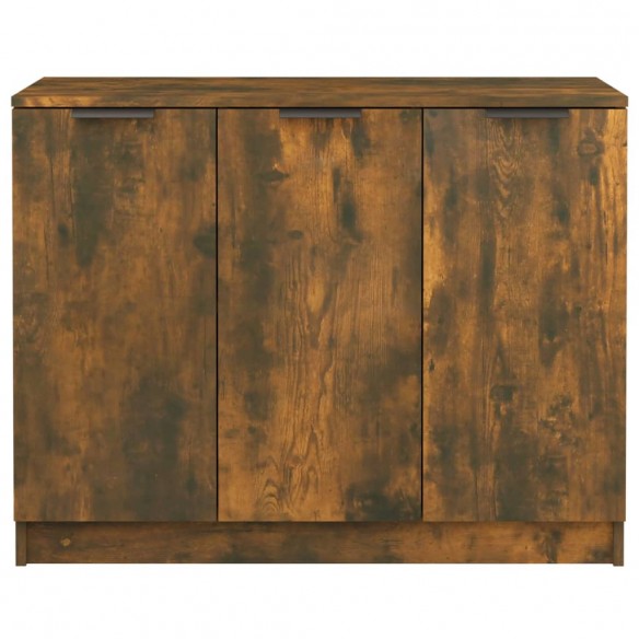 Buffet Chêne fumé 90,5x30x70 cm Bois d'ingénierie