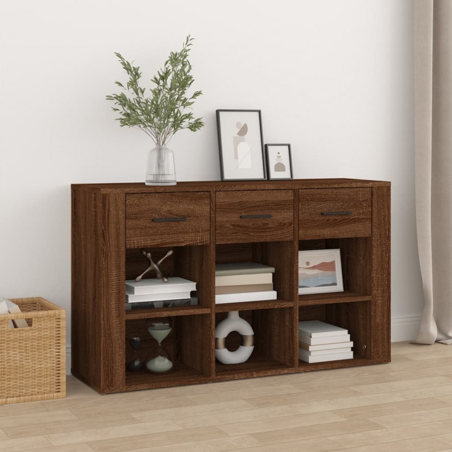 Buffet Chêne marron 100x30x59,5 cm Bois d'ingénierie