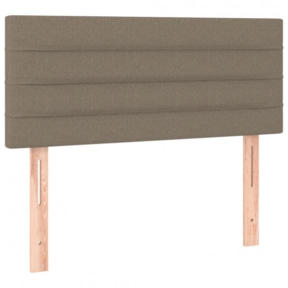 Tête de lit Taupe 100x5x78/88 cm Tissu