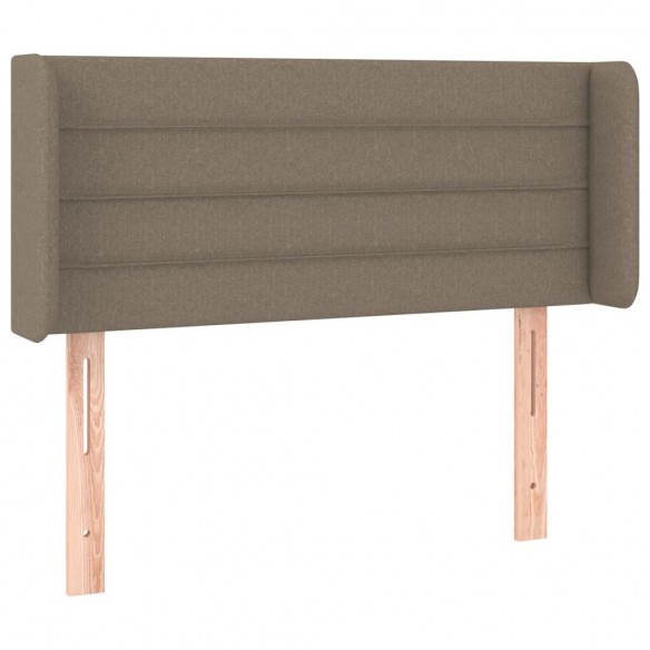 Tête de lit avec oreilles Taupe 103x16x78/88 cm Tissu