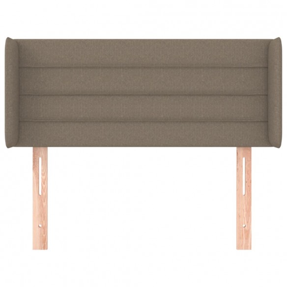 Tête de lit avec oreilles Taupe 103x16x78/88 cm Tissu