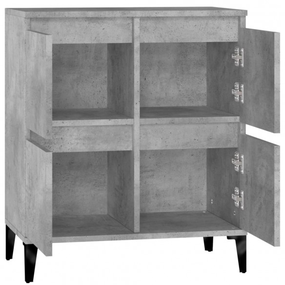 Buffet Gris béton 60x35x70 cm Bois d'ingénierie