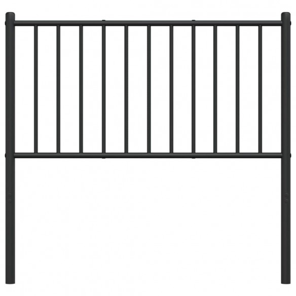 Tête de lit métal noir 90 cm