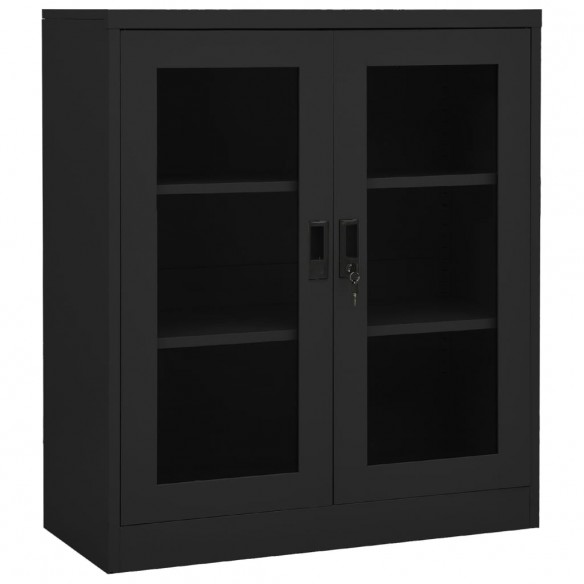 Armoire de bureau Anthracite 90x40x105 cm Acier