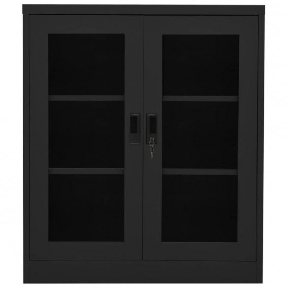 Armoire de bureau Anthracite 90x40x105 cm Acier