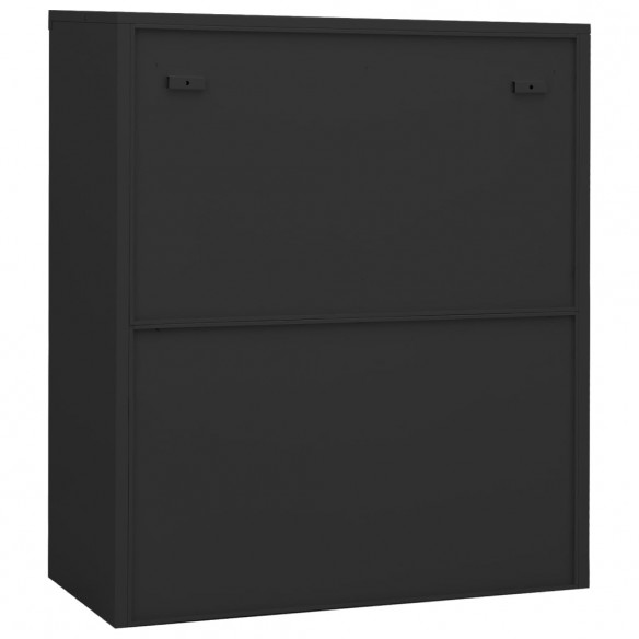 Armoire de bureau Anthracite 90x40x105 cm Acier