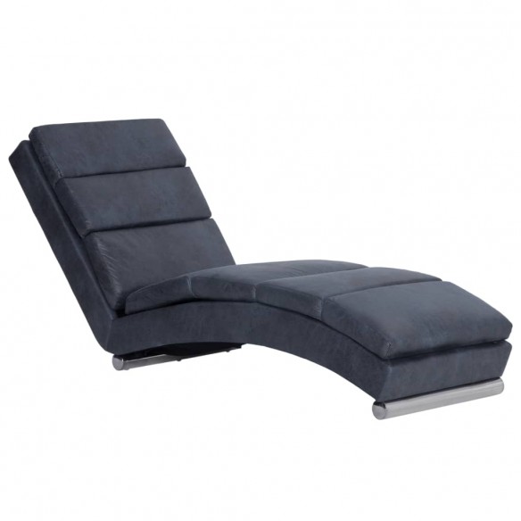 Chaise longue Gris Similicuir daim