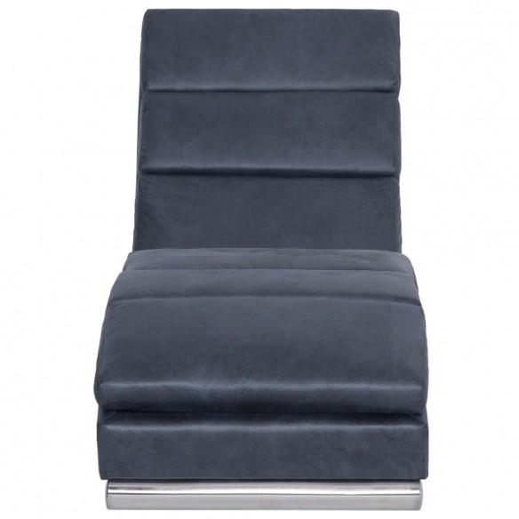 Chaise longue Gris Similicuir daim