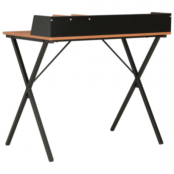 Bureau Noir et marron 80x50x84 cm