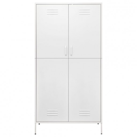 Garde-robe Blanc 90x50x180 cm Acier