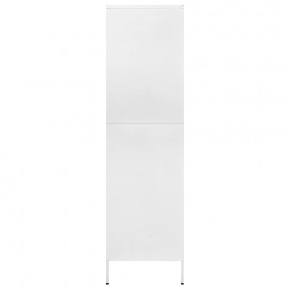 Garde-robe Blanc 90x50x180 cm Acier