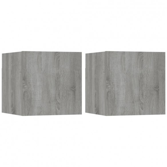 Meubles TV muraux 2 pcs Sonoma gris 30,5x30x30 cm