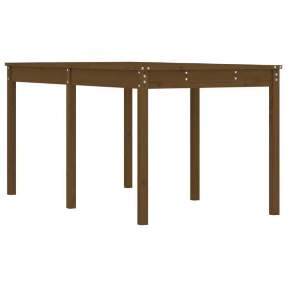 Table de jardin marron miel 159,5x82,5x76 cm bois massif de pin