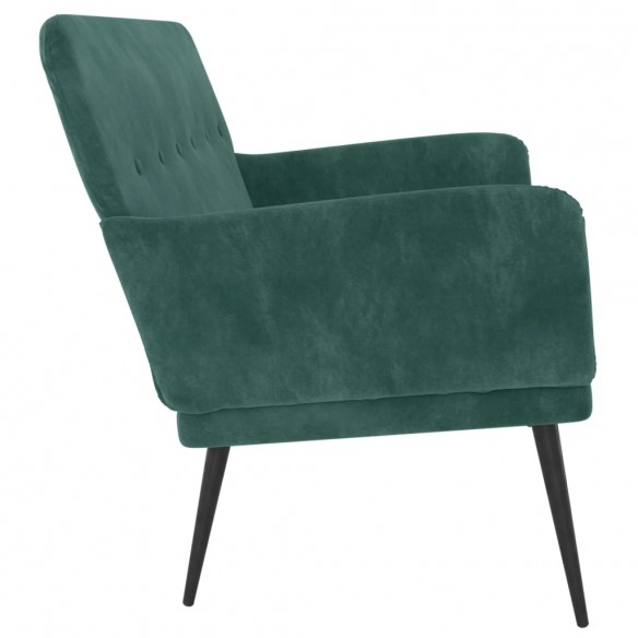 Banc Vert foncé 108x79x79 cm Velours