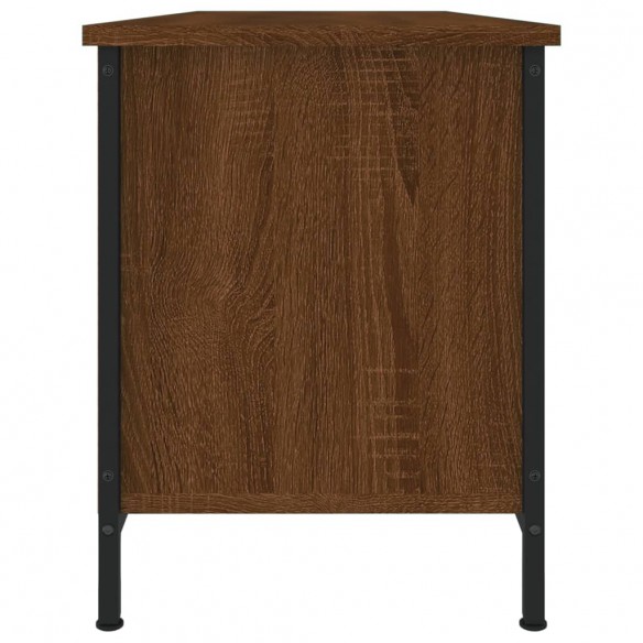 Meuble TV chêne marron 102x35x45 cm bois d'ingénierie