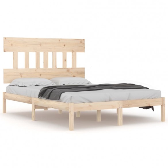 Cadre de lit bois massif 120x190 cm petit double