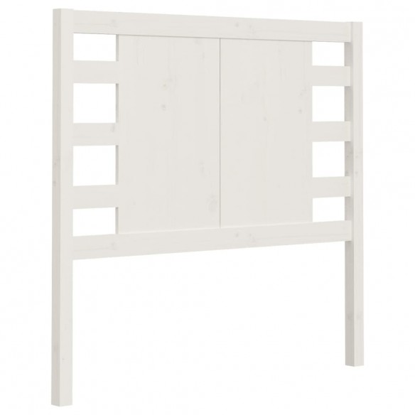 Tête de lit Blanc 106x4x100 cm Bois massif de pin