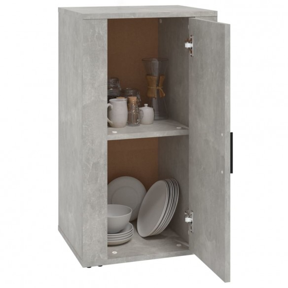 Buffet Gris béton 40x33x70 cm Bois d'ingénierie