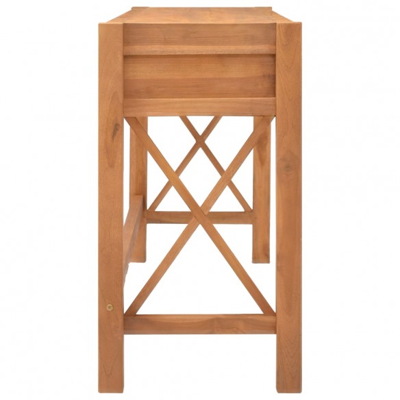 Bureau avec 2 tiroirs 140x40x75 cm Bois de teck