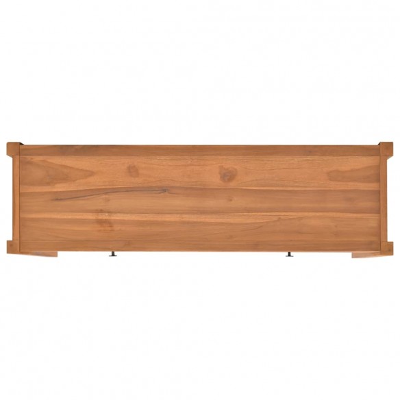 Bureau avec 2 tiroirs 140x40x75 cm Bois de teck