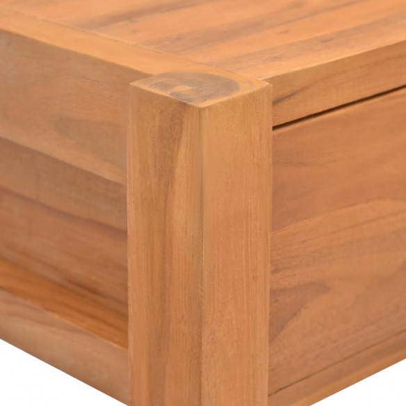 Bureau avec 2 tiroirs 140x40x75 cm Bois de teck