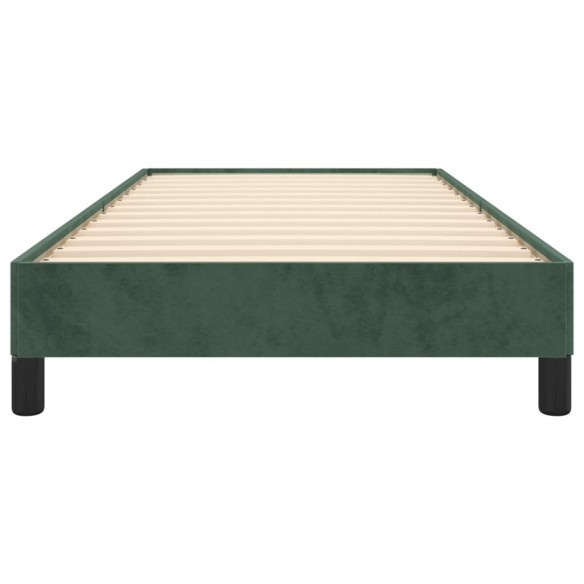 Cadre de lit Vert foncé 80x200 cm Velours