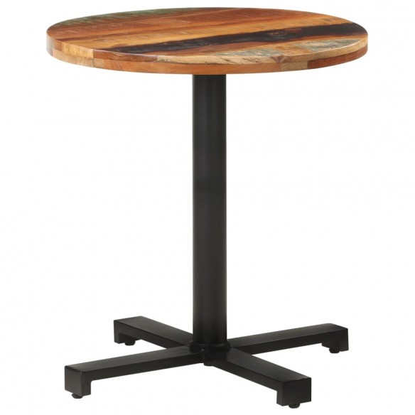 Table de bistro Ronde Ø70x75 cm Bois de récupération massif