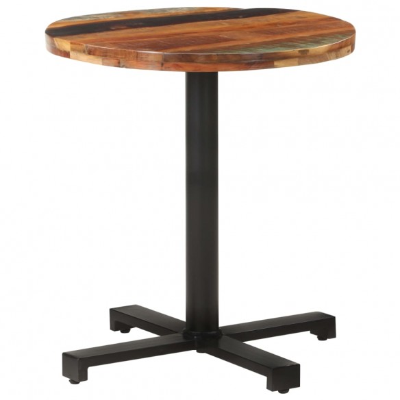 Table de bistro Ronde Ø70x75 cm Bois de récupération massif